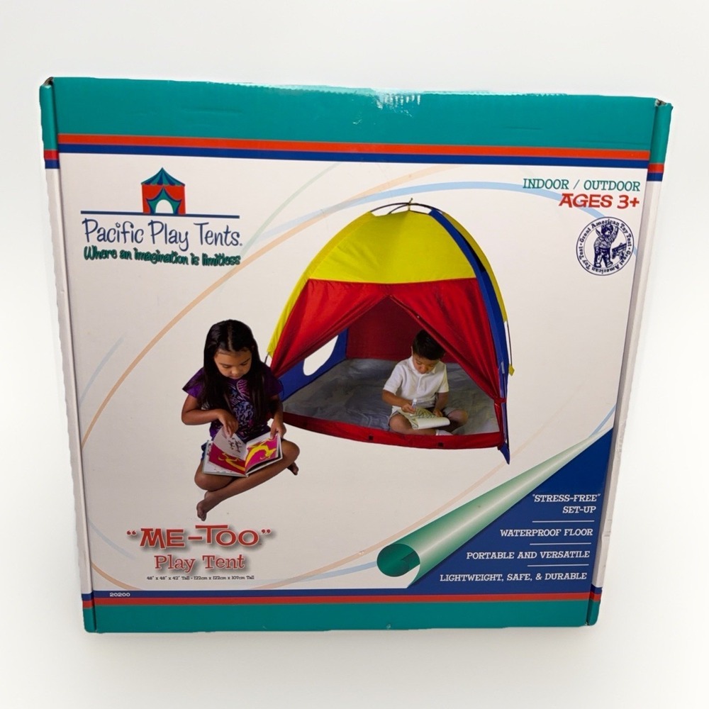 Pacific Play Tents Me Too Dome Tent Kids 48x48 Indoor Outdoor Playhouse Portable